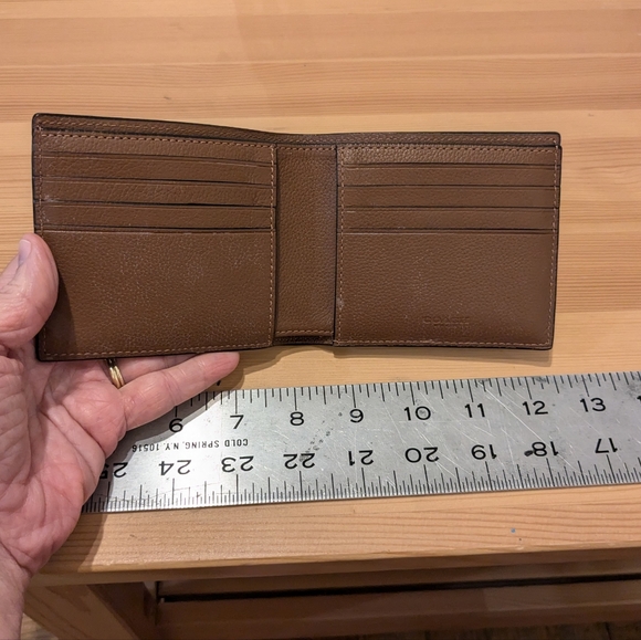 Coach mens compact Sport calf leather wallet - Picture 5 of 16